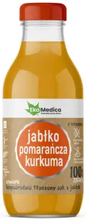 Suc de mere, portocale și turmeric, 300 ml, EkaMedica