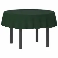 vidaXL Țesătură pentru masă Rotund Verde închis Ø 180 cm
