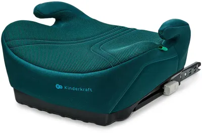 Scaun auto booster KinderKraft - I-Boost 2 Pro, IsoFix, i-Size, 125-150 cm, Green