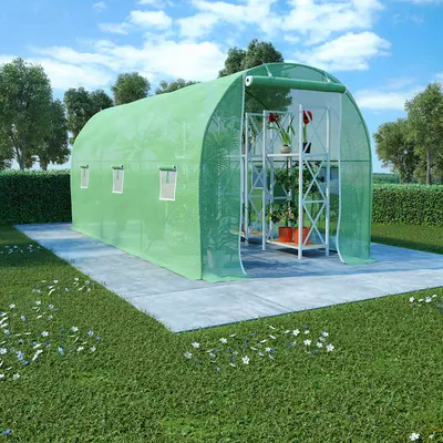 vidaXL Seră, 9 m², 4,5 x 2 x 2 m