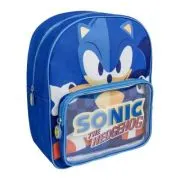 Ghiozdan gradinita Cerda Sonic The Hedgehog, 30 cm, 1 compartiment, 1 buzunar, albastru