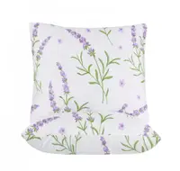 Set 2 perne Somnart Belina lavanda din microfibra, lavabile la masina 60 x 60 cm