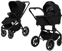 Cărucior combinat 2 în 1 Moon - Resea+, Onyx Melange
