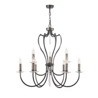 Corp de iluminat suspendat, lustra Pimlico 9 Light Chandelier – Dark Bronze