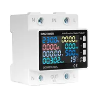 Releu protectie Sinotimer, supra/subtensiune, contor de energie, reglabil 0-63A monitor energie de mare precizie