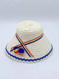 Clop tricolor copii - margine albastra