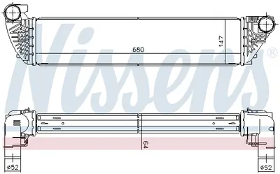 Intercooler Renault Espace Iv, Laguna Ii, Vel Satis 1.9d 2.0d 2.2d Dupa 2004