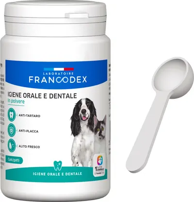 Francodex, pasta de dinti pudra, caini si pisici, 150 g