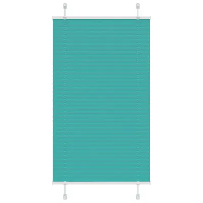 vidaXL Jaluzea plisată verde petrol 70x150 cm Lățime țesătură 69,4 cm