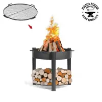 Pachet Vatra MONTANA HIGH 60 cm cu grilaj otel