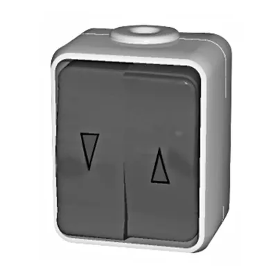 Buton comanda jaluzele IP44, alb