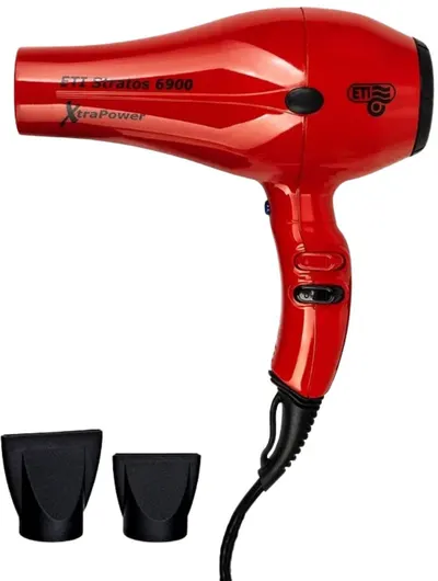 Uscător de păr Eti Italy – Eco Turbo 3900 Xtrapower, 2500W, 2 trepte, roșu