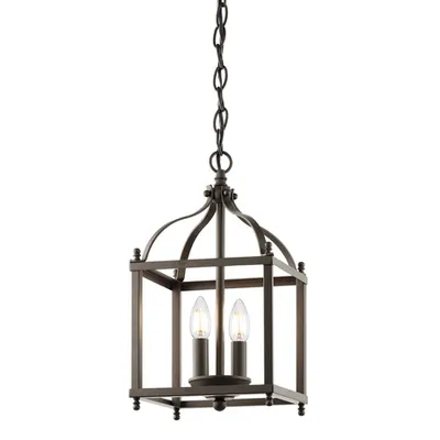 Lampa suspendata Larkin 2 Light Small Pendant – Olde Bronze