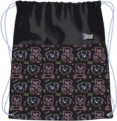 Rucsac sport St. Right Trouble Maker Bear - Cu șireturi
