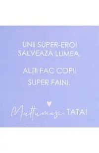 Felicitare cadou pentru tata: Super Hero