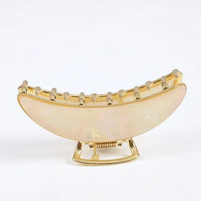 Claste par bej oval 7.5 cm