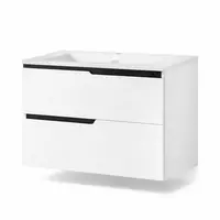 Mobilier pentru lavoar incastrat 60 cm, alb mat, Fluminia Bari