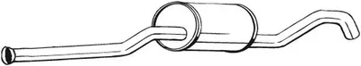 Toba esapament mijloc VOLVO 960, 960 II, S90, V90 2.5 2.9 intre 1990-1998