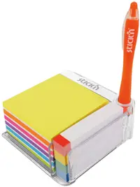 Notite si indecsi adezivi Stick'n - in suport transparent