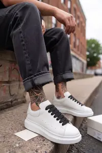 Adidasi barbati casual albi VIP ZR 777