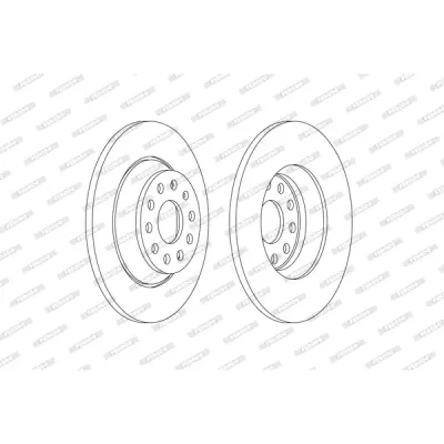Disc frana FERODO DDF2506C