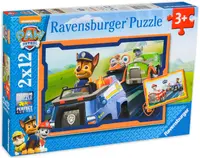 Puzzle Ravensburger din 2 x 12 de piese - Paw Patrol in actiune