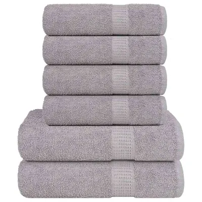 Gossi set prosoape 6 piese gri 360 g/m2 100% bumbac