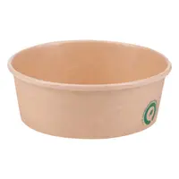 Boluri Biodegradabile, Compostabile PLA Kraft, Diametru 184 mm, 1200 ml, 50 buc