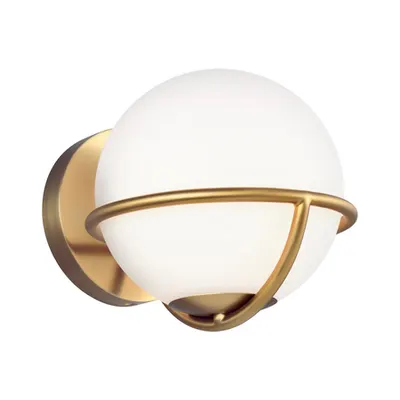 Aplica Apollo 1 Light Wall Light – Burnished Brass
