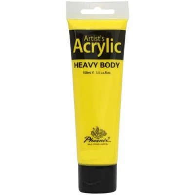 Culoare Acrilica Artists Acrylic Phoenix, Cadmium Yellow Deep Hue, 100 ml