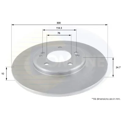 Disc frana COMLINE ADC2411