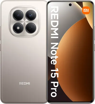 Smartphone Xiaomi - Redmi Note 15 Pro, 6.77'', 8GB/256GB, Titanium Color