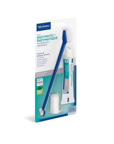 VIRBAC Trusa dentara caini si pisici (pasta de dinti si periuta) 70 g