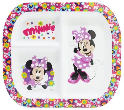Farfurie cu trei compartimente Stor - Minnie Bold Florals