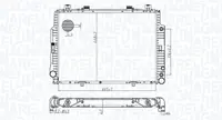 Radiator racire motor potrivit MERCEDES S (C140), S (W140) 4.2 5.0 6.0