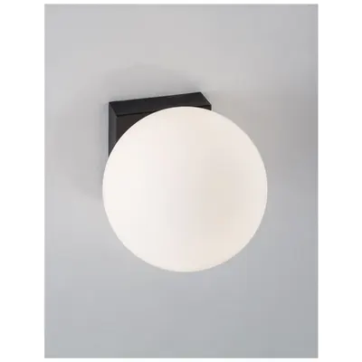 Plafoniera JOLINE Nisipiu Negru Metal & Aluminiu Alb Opal Sticla LED 1x6W 230V 450Lm 3200K IP20