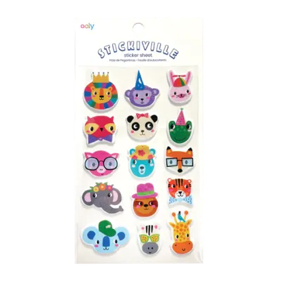 Abtibilduri pufoase Stickiville Party Animals