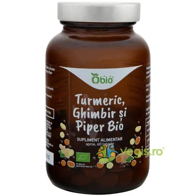 Turmeric, Ghimbir si Piper Ecologic/Bio 60tb