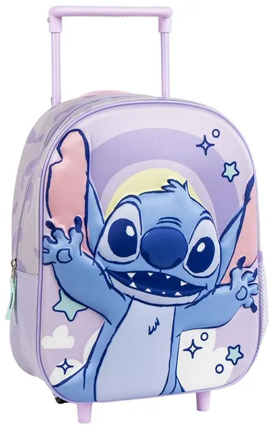 Ghiozdan 3D pentru grădiniță cu roți Cerda Stitch