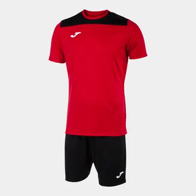 Set fotbal Joma Phoenix II roșu-negru, mărimea L