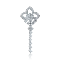 Pandantiv din aur alb cu diamante de 0.751ct