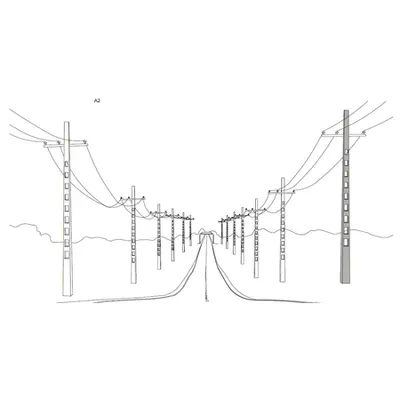 Stalp din beton precomprimat 10m 55x26, pentru liniile electrice aeriene de tip Electrica