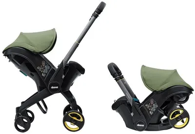 Scoica auto cu șasiu 2 în 1 Doona - i-Size, Desert green