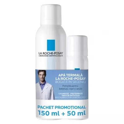Pachet Apa Termala cu efect de calmare si protejare, La Roche-Posay, 150 ml + 50 ml