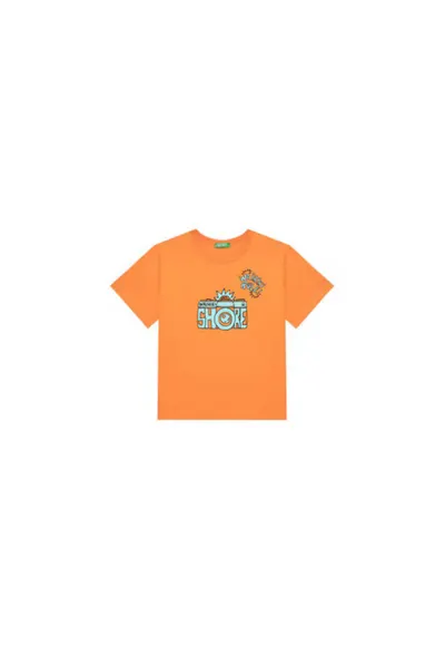 Tricou pentru baieti 3JERG10JQ - Bumbac - Portocaliu - Portocaliu