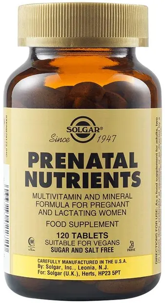 Prenatal Nutrients, 120 tablete, Solgar