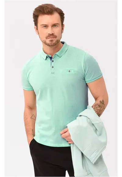 Tricou polo pentru barbati O-Nick - menta