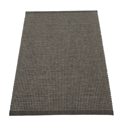 Covor pentru exterior și interior gri antracit 70x120 cm Emm Black Linen – Pappelina