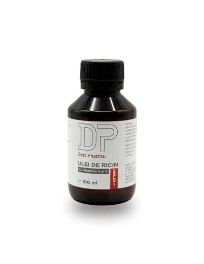 Ulei de ricin cu vitamina A si E, 100 ml, Dotz Pharma