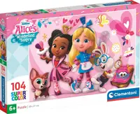 Puzzle pentru copii Clementoni din 104 piese - Alice în Cofetăria Minunilor